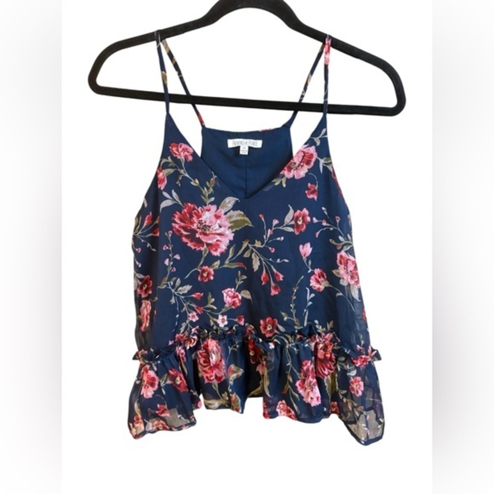 Patrons of Peace Navy Floral Camisole XS
